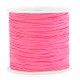 Macramé bead cord 0.8mm Neon pink